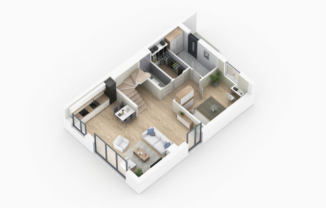 Morizon WP ogłoszenia | Dom w inwestycji Morenowa - zabudowa bliźniacza, Bartąg, 212 m² | 2036