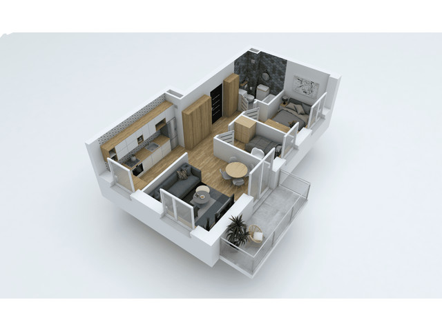 Morizon WP ogłoszenia | Mieszkanie w inwestycji Osiedle Bartąg, Olsztyn, 46 m² | 7775