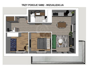 Mieszkanie na sprzedaż, Wrocław Brochów, 54 m²