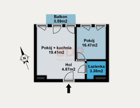 Mieszkanie na sprzedaż, Wrocław Krzyki, 38 m²