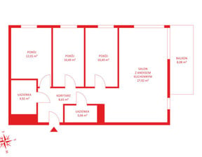 Mieszkanie na sprzedaż, Gdańsk Migowo, 77 m²